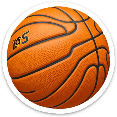 Aesthetic basketball sticker