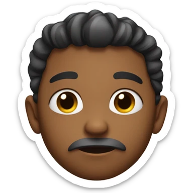 raising one eyebrow while biting lip sticker