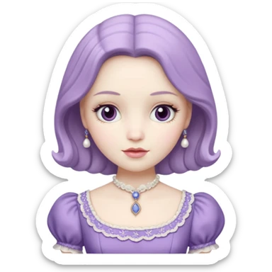 Poupée mauve  sticker
