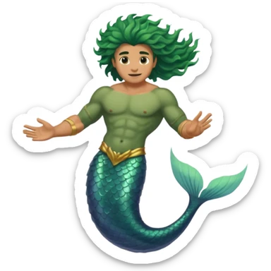 Merman sticker