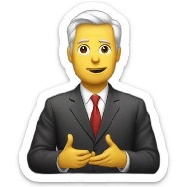 Do not sign over politician at podium  sticker