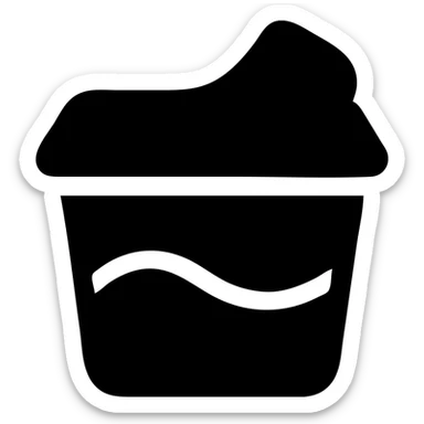 A sauce in a fast food packaging sticker