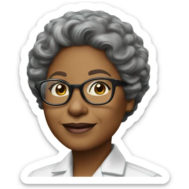 Annie Easley, NASA scientist uniform, glasses-free sticker