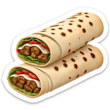 kebab in lavash sticker