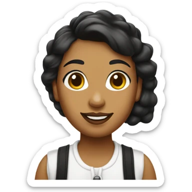 Chick fil a lady sticker