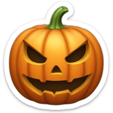 halloween pumpkin sticker
