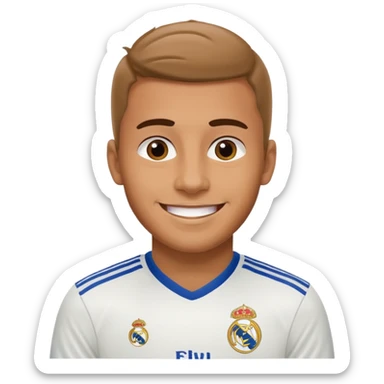 football supporter, real madrid sticker