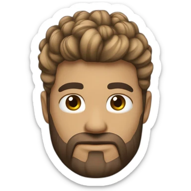  um garoto moreno de cabelo cacheado loiro com brincos na orelha  sticker