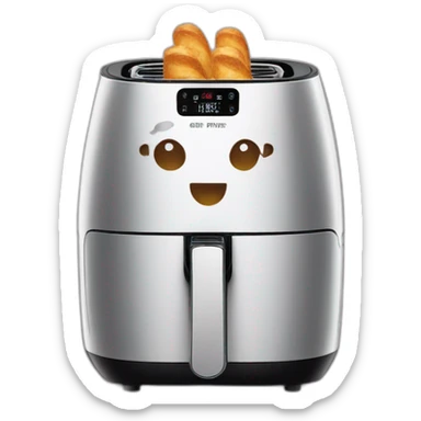 single airfryer front sticker