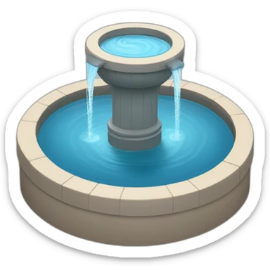 Water fountain  sticker
