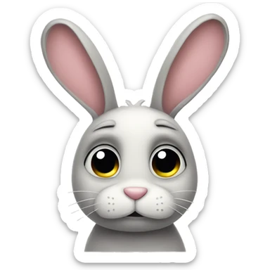 sad bunny sticker