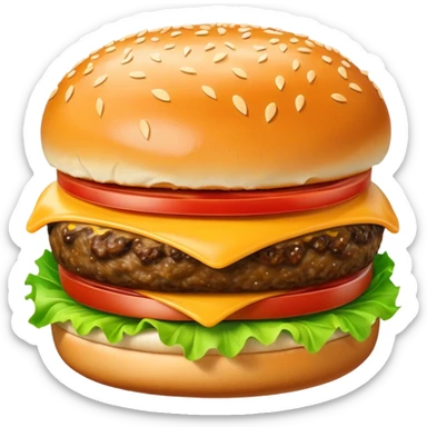 cheeseburger sticker