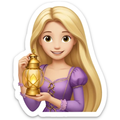 rapunzel lantern emoji sticker