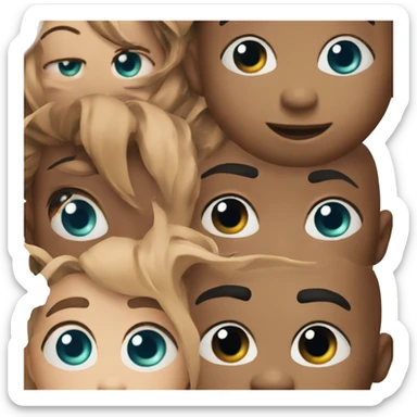 The eyes of this 😄 and the mouth of this 🙂 sticker