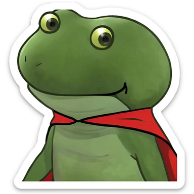 bufo the superhero sticker