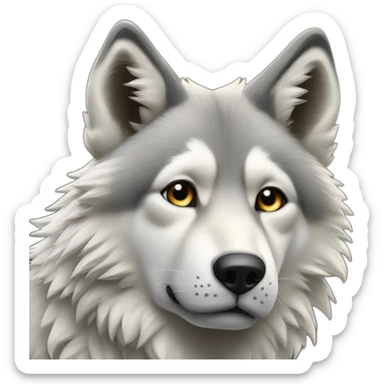 Sept loups un très grand un grand deux petits et les autres moyens sticker