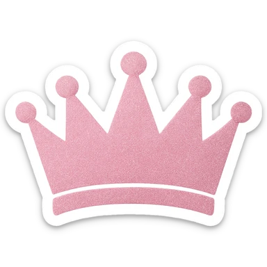 pink crown remove background sticker