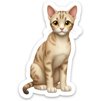 Serengeti Cat Full Body sticker