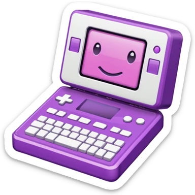 Necesito botones para un reproductor de música, los botones tienen que mezclar un estilo pixel art con vaporwave y usar como coló principal un morado. sticker