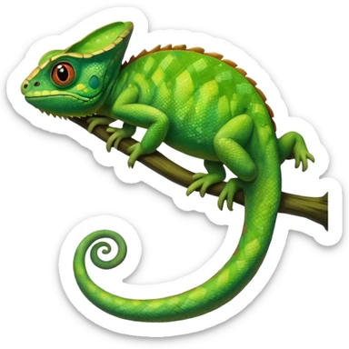 Chameleon from ralunzel sticker