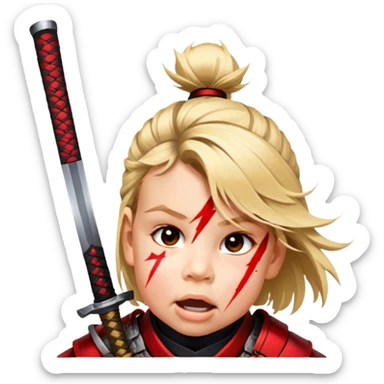 Battle-Ready Samurai sticker