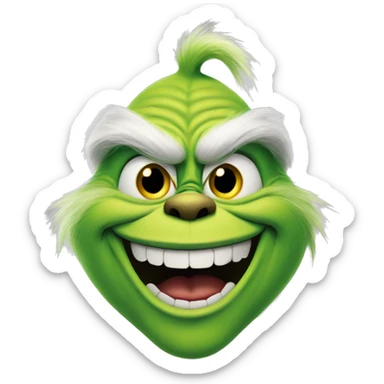 Image of The Grinch laughing sticker