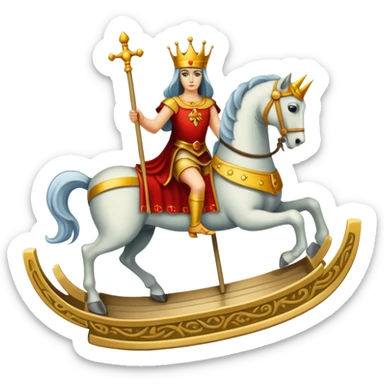 The chariot on a Tarot Card sticker