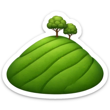 create a dnd style small_hill.png using 48x48 pixels size sticker