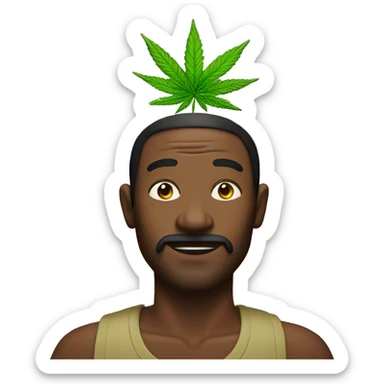 ganja man sticker