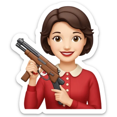 Betty Crocker with an Uzi sticker
