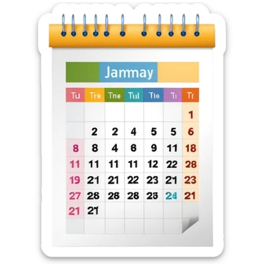 calendario sticker