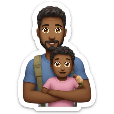 Designer dad with toddler sticker