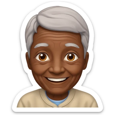 👨🏿‍🦳 sticker