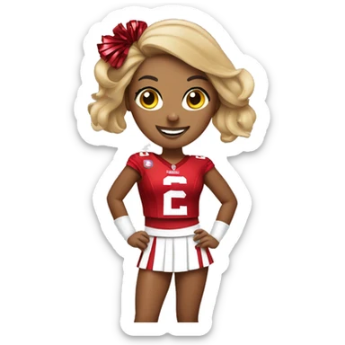 49ers cheerleader sticker