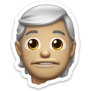 émoji algérien mordant sa langue dans sa bouche sticker