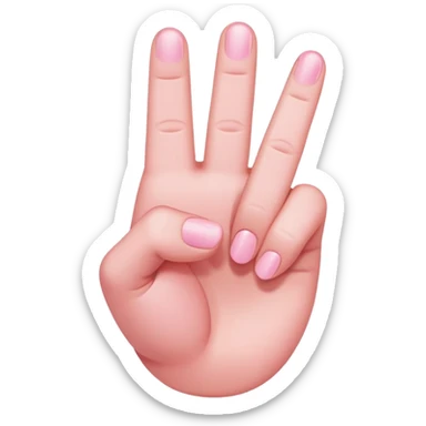 light pink middle finger sticker
