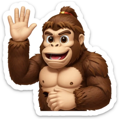 donkey kong making 👌 sticker