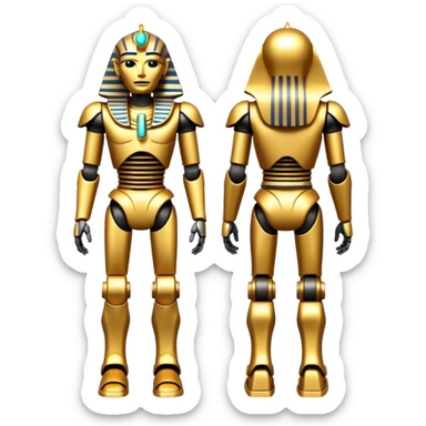 Pharaoh Robot full body  sticker