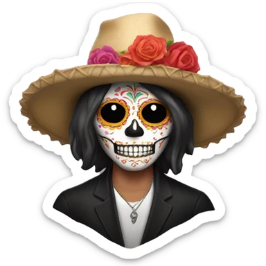 male Catrina sticker