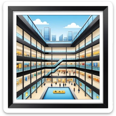 shopping mall sticker