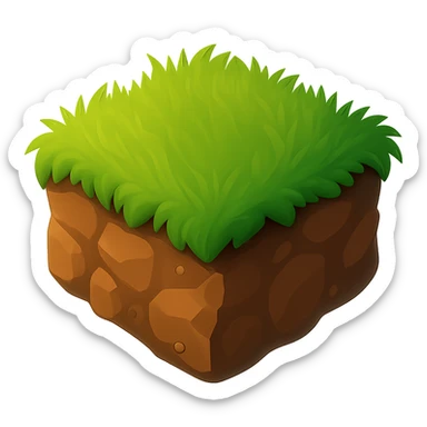 make the ground more dusty and dark brown colored and make it on a transparent background sticker