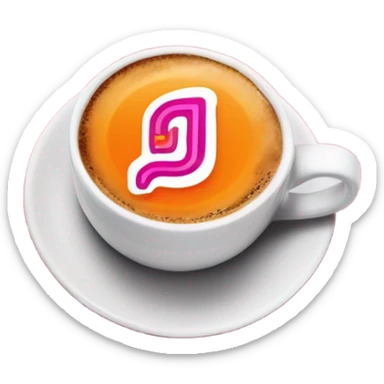 Dunkin coffee sticker