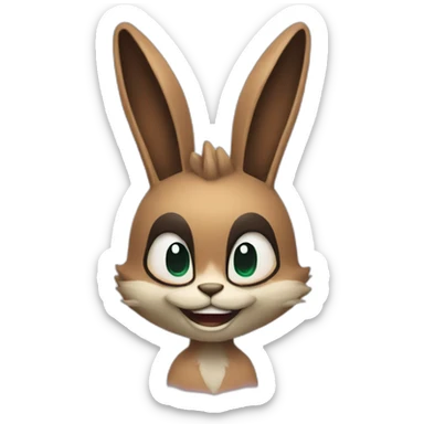 Lopunny joker sticker