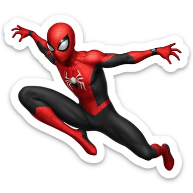 Black Spider man sticker