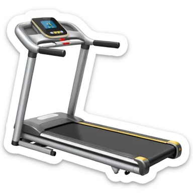 A treadmill sticker