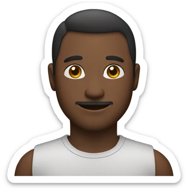 man with text “i love you” sticker