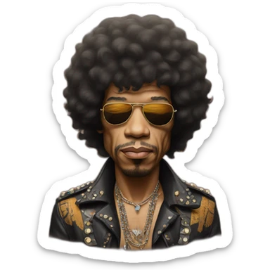 Jimi hendrix sticker