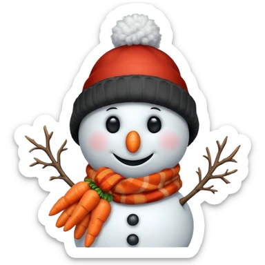 snowman with outfits  sticker
