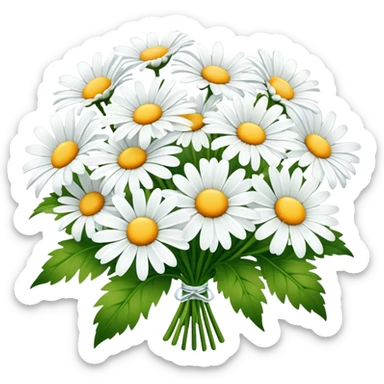 Bouquet of daisies sticker