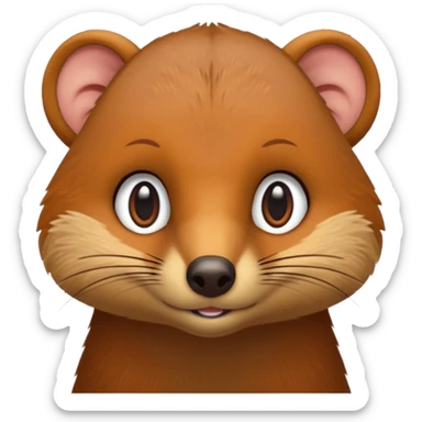 Cute mongoose sticker